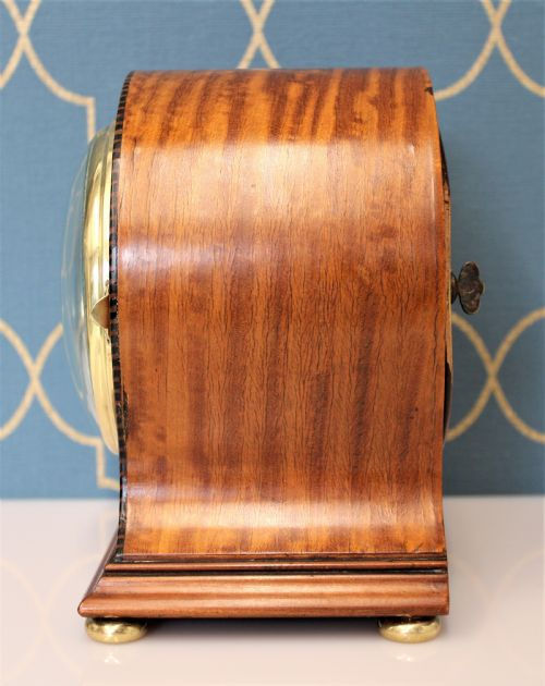 Thumbnail: Mid 1900's Astral Coventry 8 Day Silvered Dial Arched Top Mantel Clock