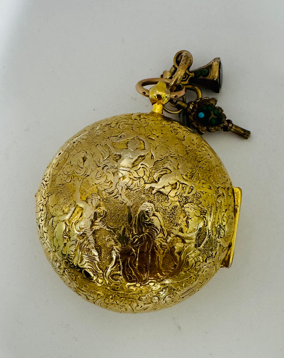 Thumbnail: Late 1690s French onion verge pocket watch