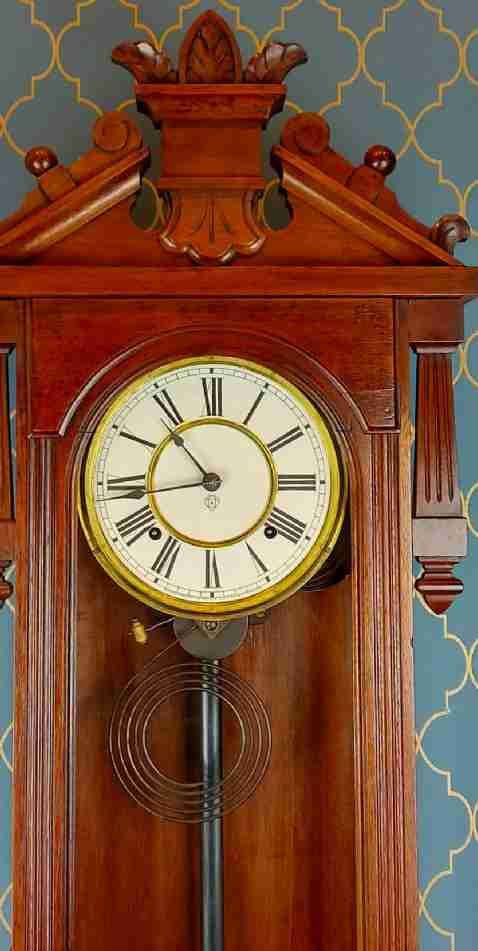Thumbnail: Ansonia Viennese Style Regulator Clock