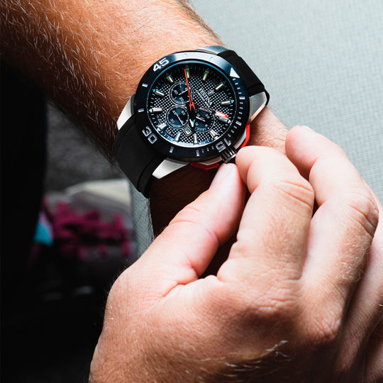 Thumbnail: FESTINA CHRONO BIKE WATCH F20642/4 BLACK RUBBER STRAP, MEN'S