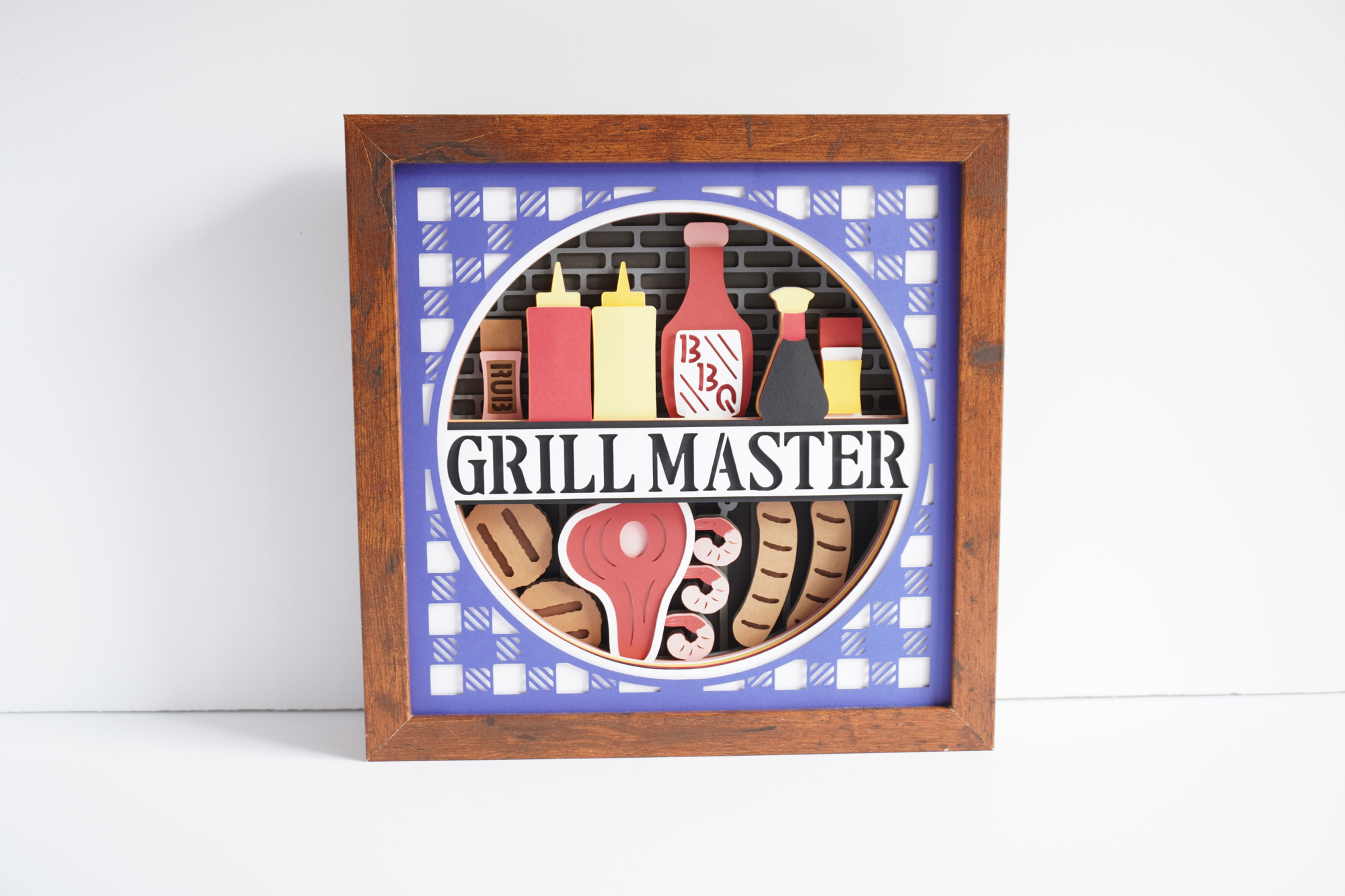 Grill Master 3D Shadow Box
