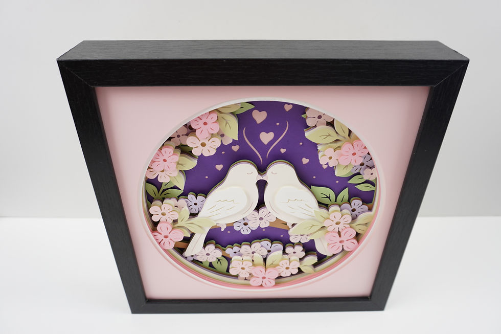 Thumbnail: Love Birds 3D Shadow Box