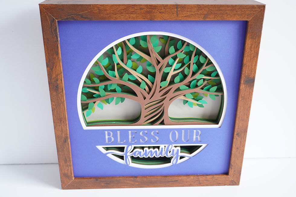 Thumbnail: Family Tree 3D Shadow Box