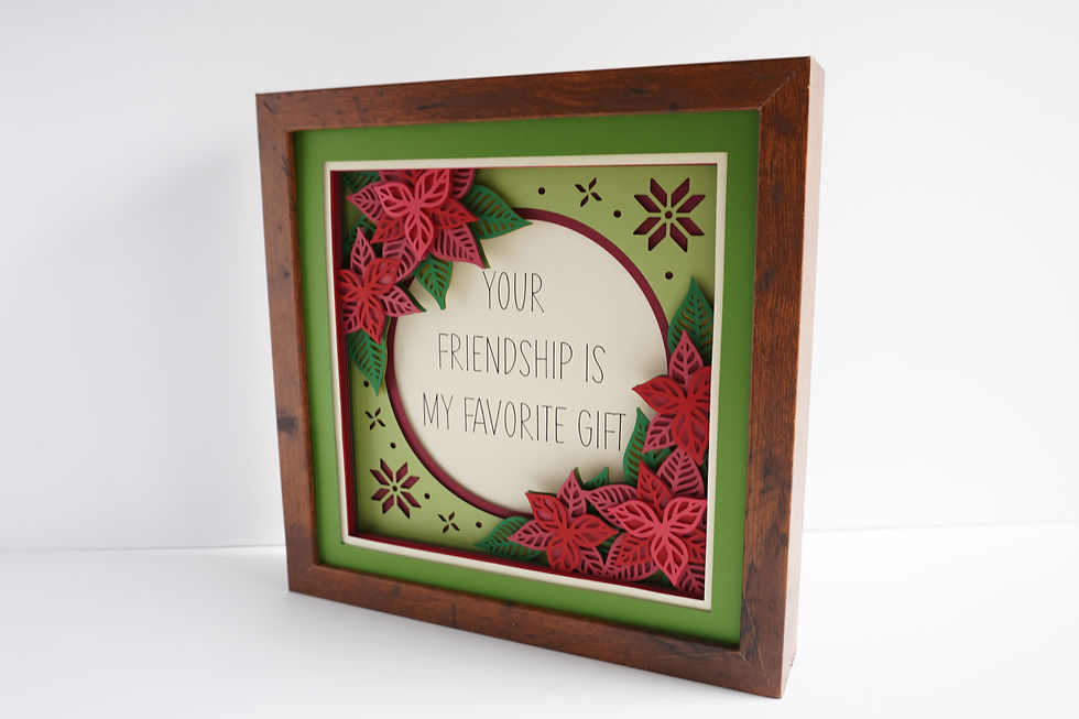 Thumbnail: Christmas Frame, Custom, 3D Shadow Box