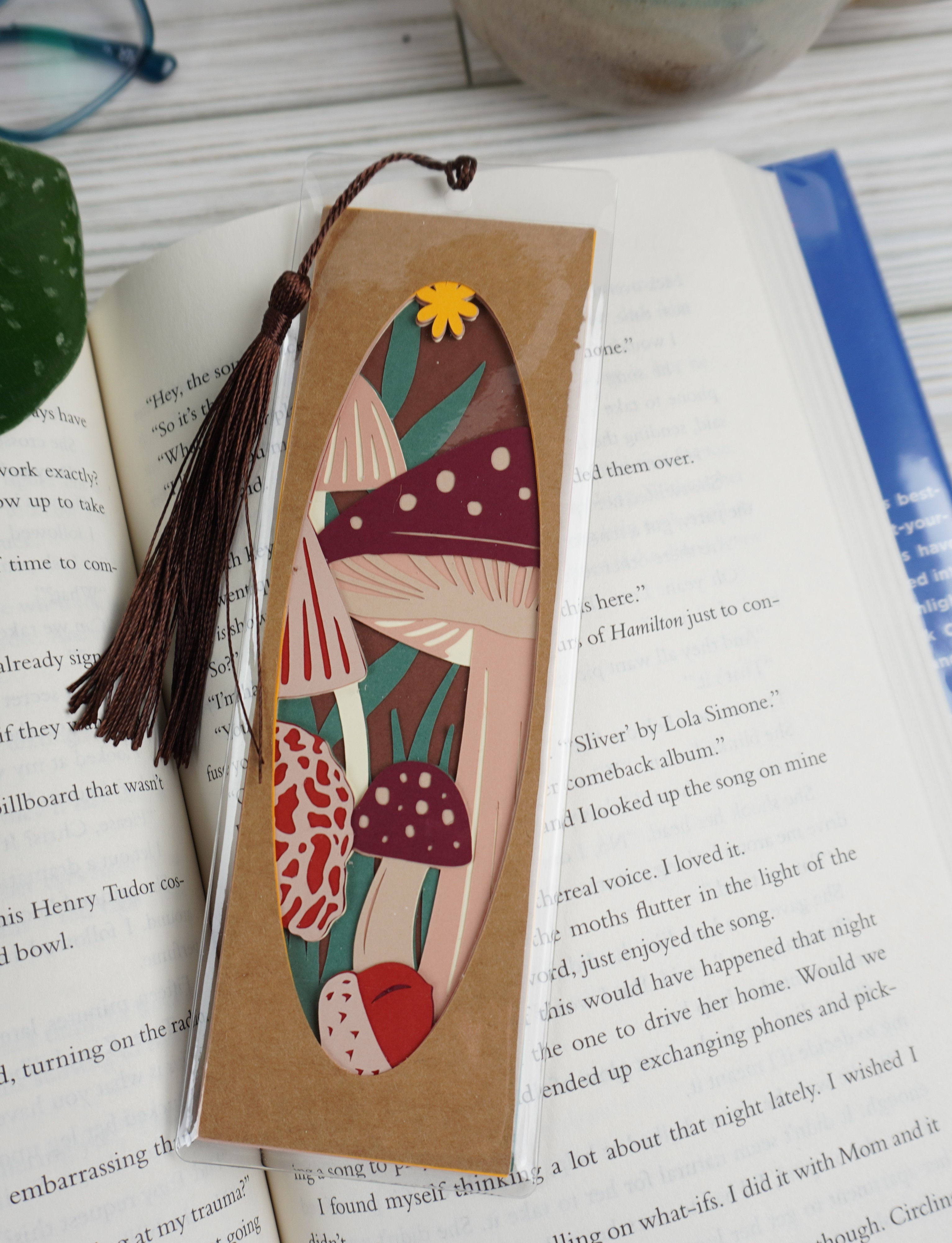 Fall Mushroom Bookmark