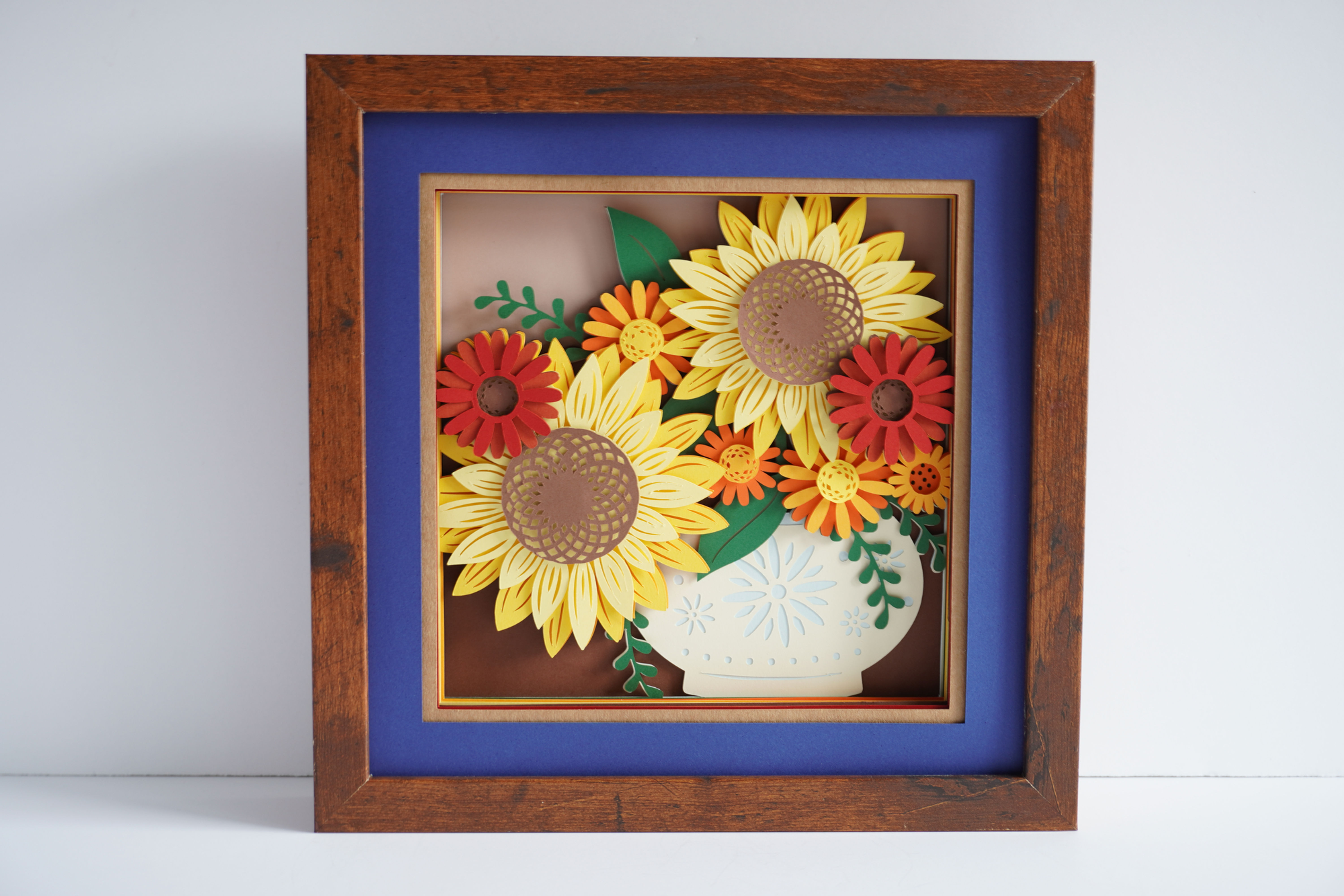 Fall Bouquet 3D Shadow Box