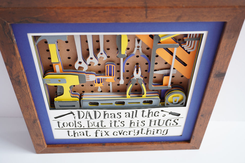 Thumbnail: Fatherhood Dad Father's Day 3D Shadow Box