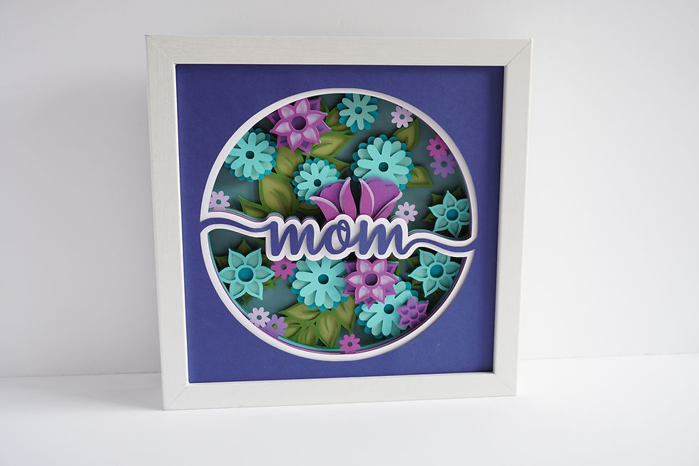 Mom,  3D Shadow Box