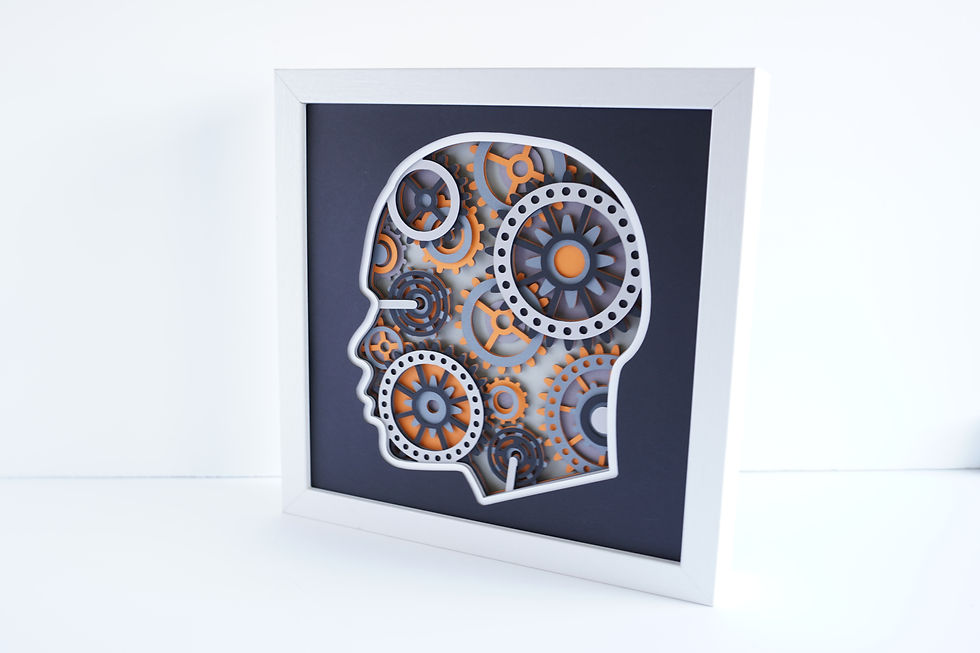 Thumbnail: Gear in Head, Man 3D Shadow Box