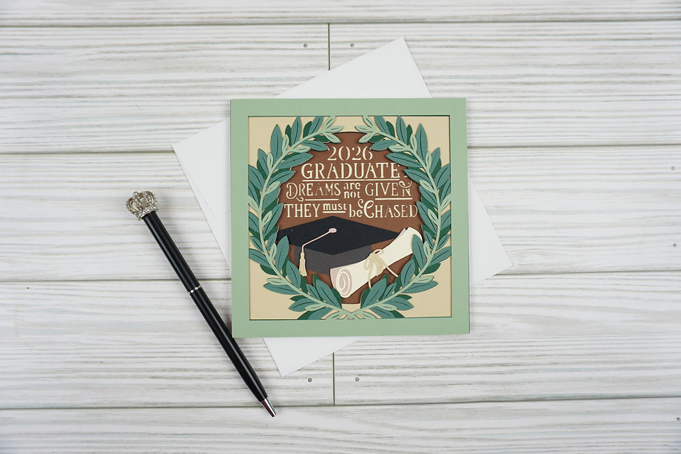 Thumbnail: Graduate Dreams 2026, Handcrafted Card, 5 x 5