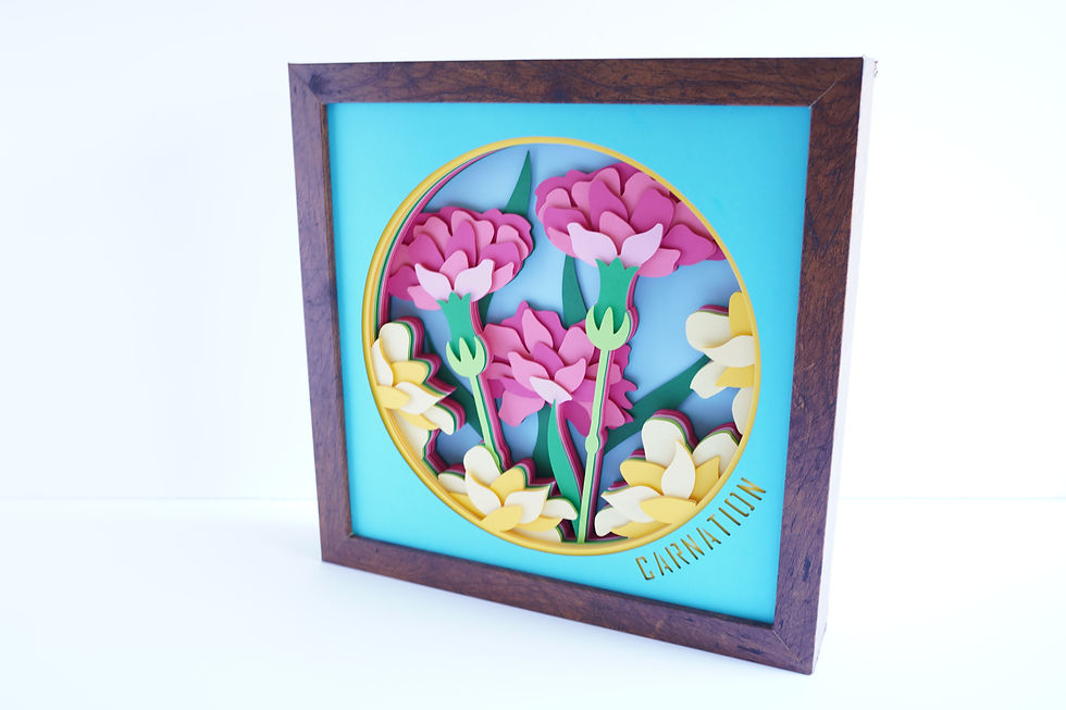 Thumbnail: Carnation 3D Shadow Box