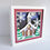 Thumbnail: White framed 3d shadow box of a Christmas church