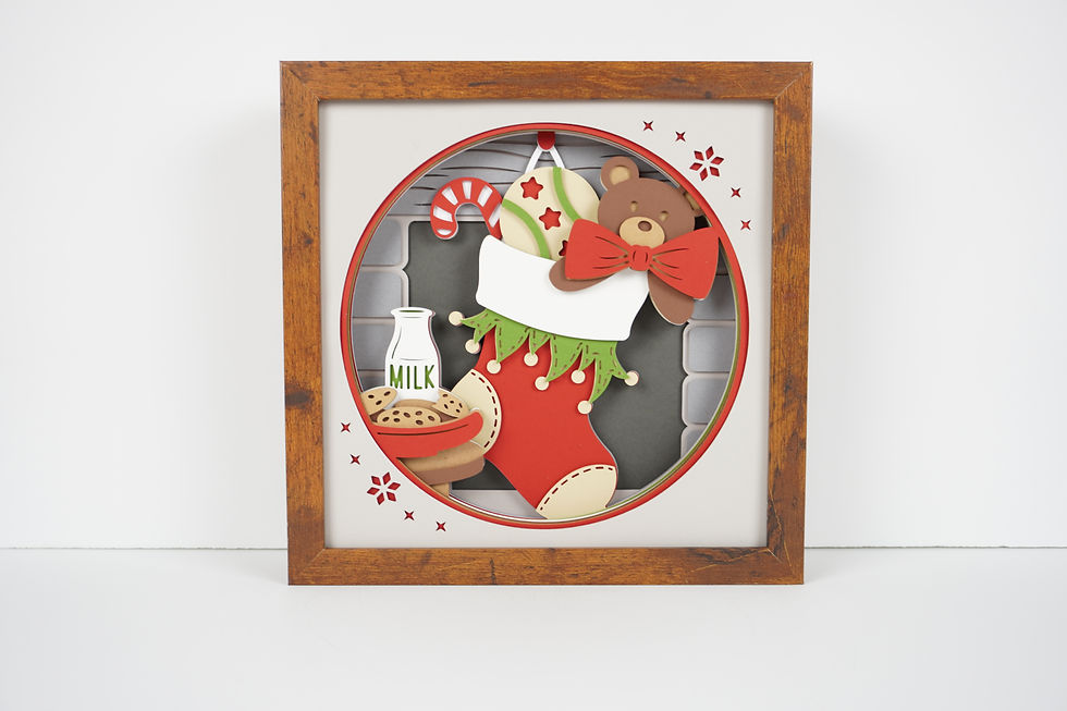 Thumbnail: Christmas Stocking 3D Shadow Box