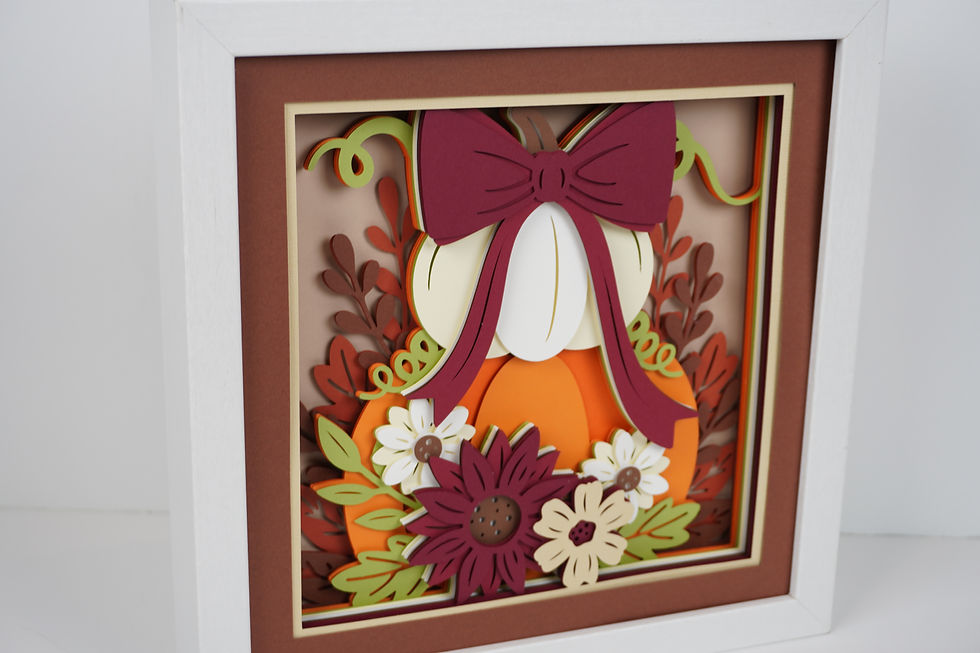 Thumbnail: Fall Stacked Pumpkins 3D Shadow Box