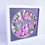 Thumbnail: White framed 3D shadow box of the warrior ribbon for breast cancer