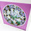 Thumbnail: White framed 3d shadow box of forget me nots