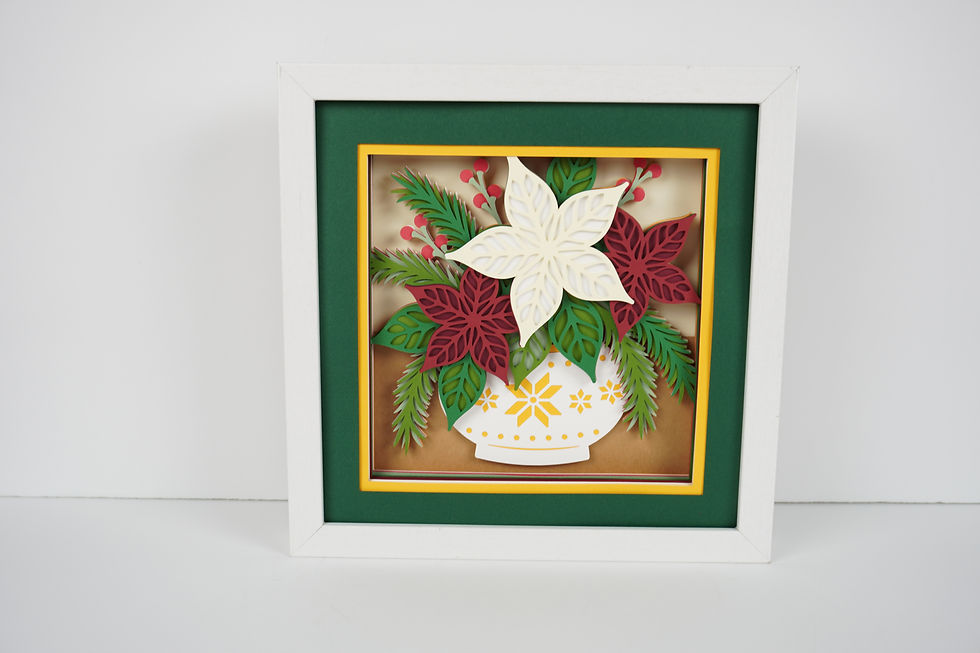 Christmas Bouquet 3D Shadow Box