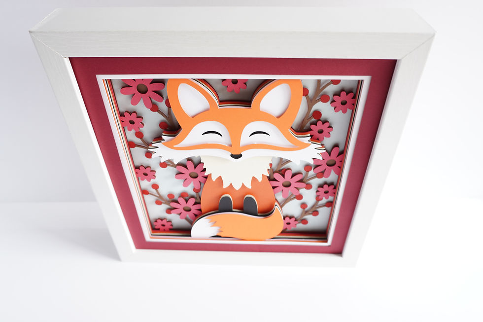 Thumbnail: Fall Fox 3D Shadow Box