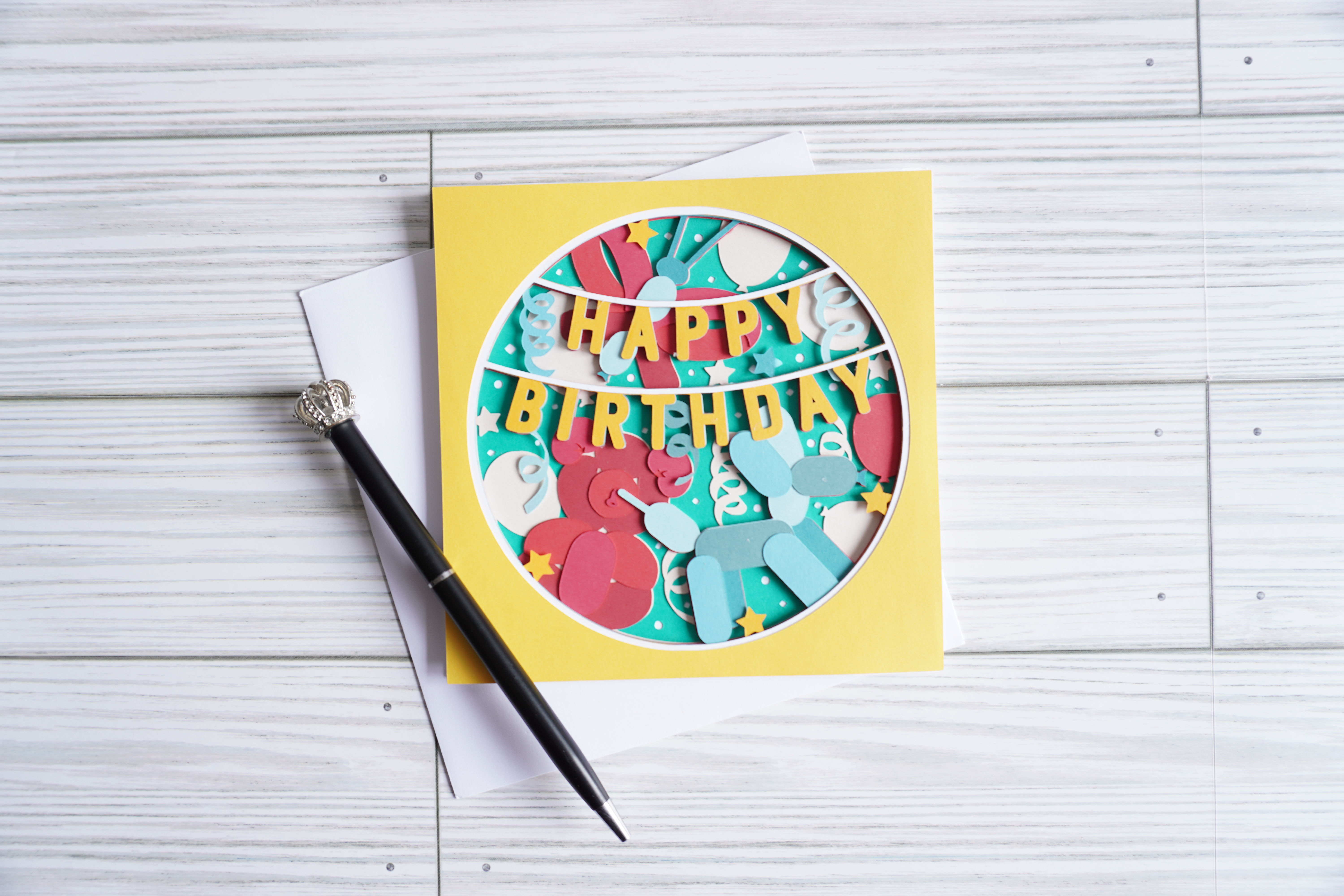 Happy Birthday Child, Layered, Handcrafted Card, 5 x 5