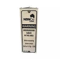 NBNCO Warning Underground Optical Fibre Marker Post Australian Made