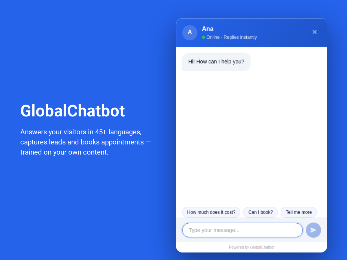 GlobalChatbot AI Chat screenshot 1