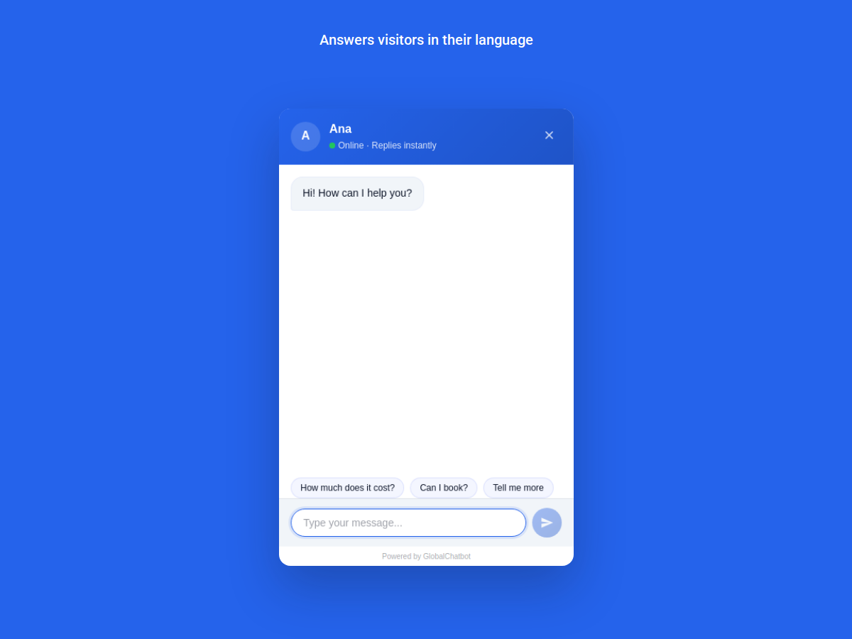 GlobalChatbot AI Chat screenshot 2