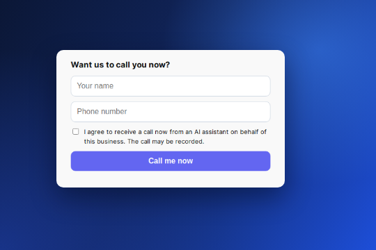 OutboundCalls AI Callback banner