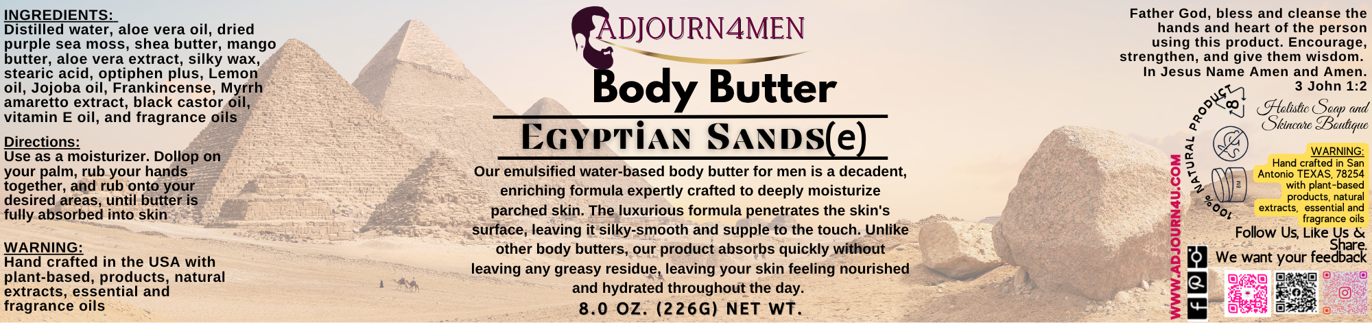 Egyptian Sands Body Butter
