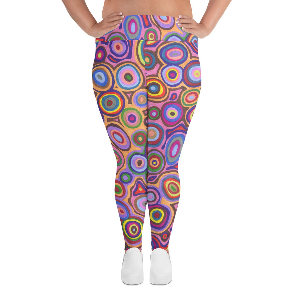 "Sunset Dreaming" All-Over Print Plus Size Leggings