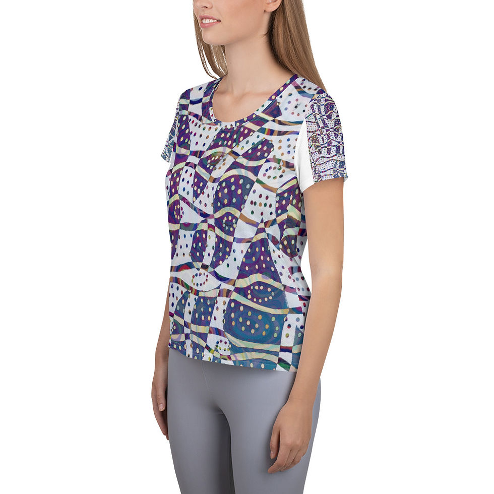 Thumbnail: "Mangrove Sunrise" All-Over Print Women's Athletic T-shirt