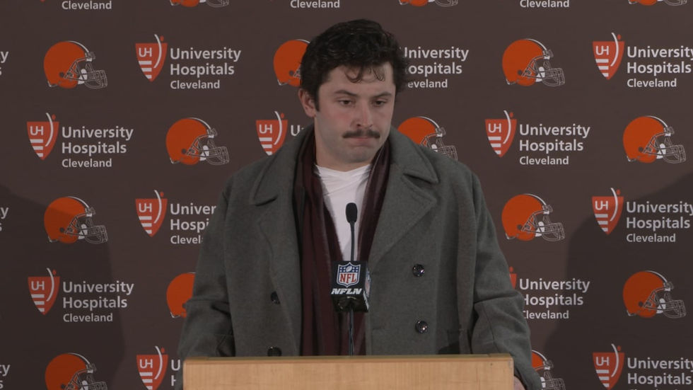 Baker Mayfield after a tough Browns loss—doubted, criticized, but never quitting. #Resilience #KeepPushing