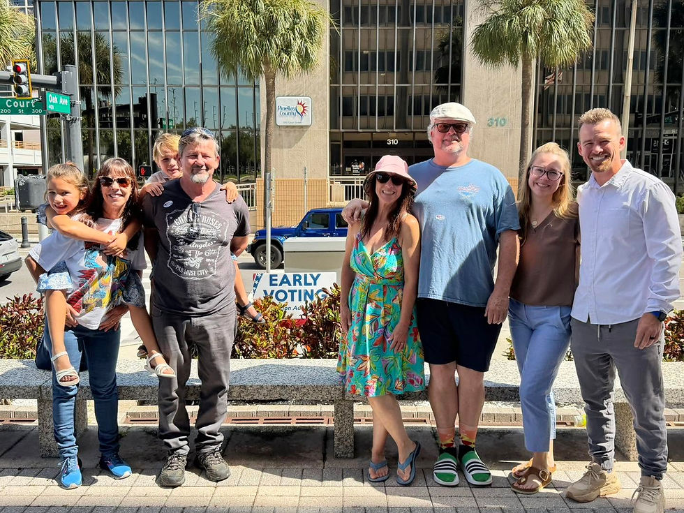 My family together at one of our Pinellas County early voting locations.