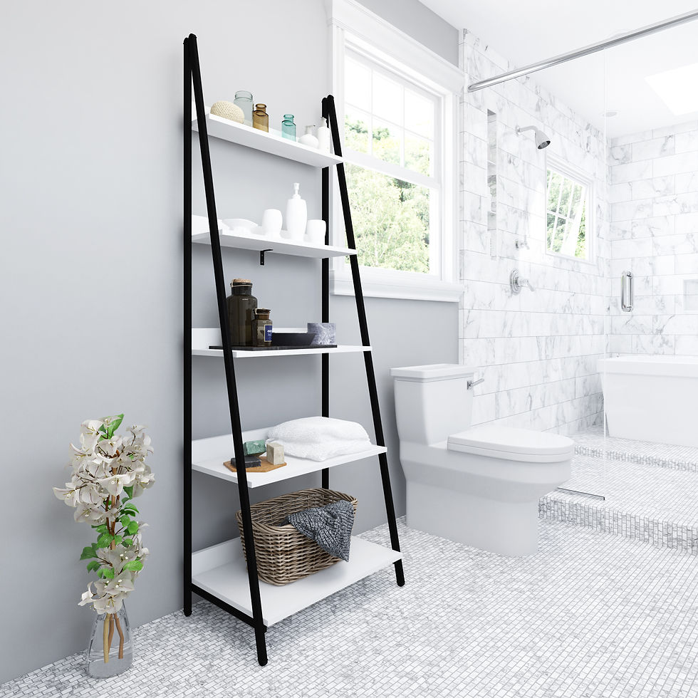 Miniatura: ESTANTE ESCALERA - BLANCO