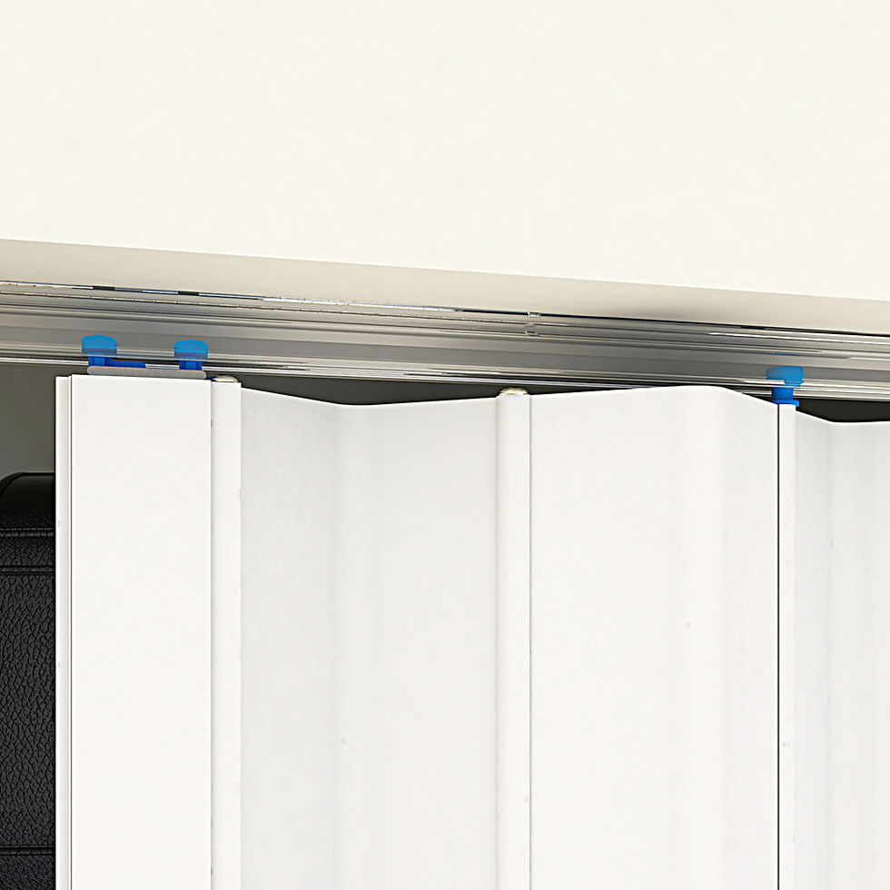 Miniatura: PUERTA PLEGABLE MEDIANA  BLANCA (88cm de ancho)