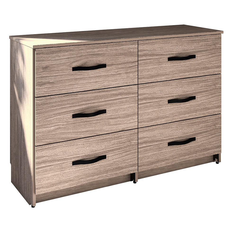 Miniatura: COMODA 6 CAJONES - ROBLE TOUCH