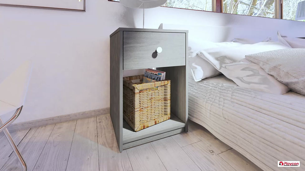 Miniatura: MESA DE NOCHE - GRAFITO TOUCH