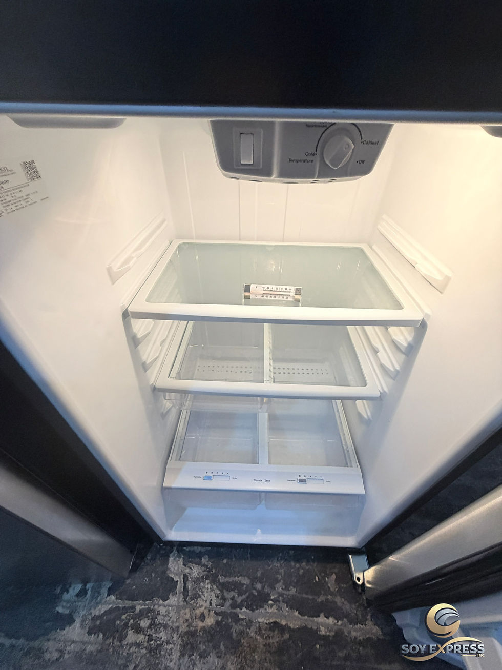 Thumbnail: GE refrigerator top and bottom 28”W (#648)