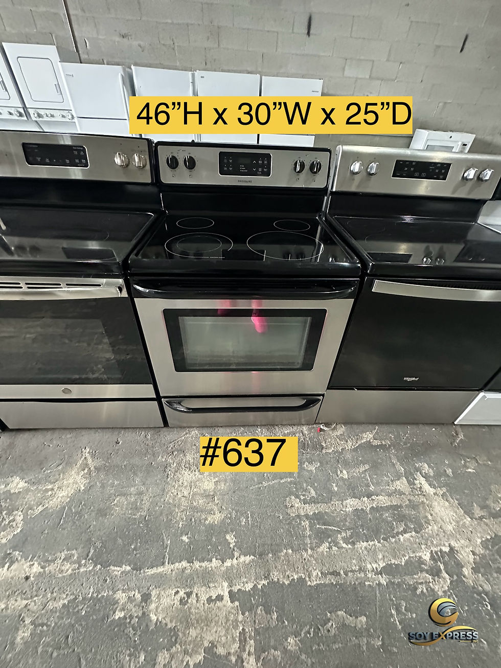 Frigidaire stove electric glass top (#637)