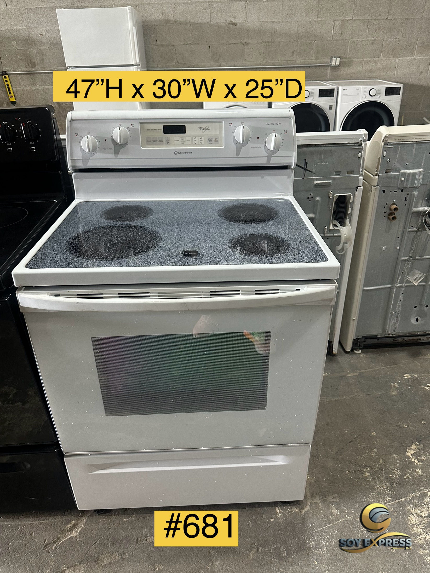 Whirlpool stove electric (#681)