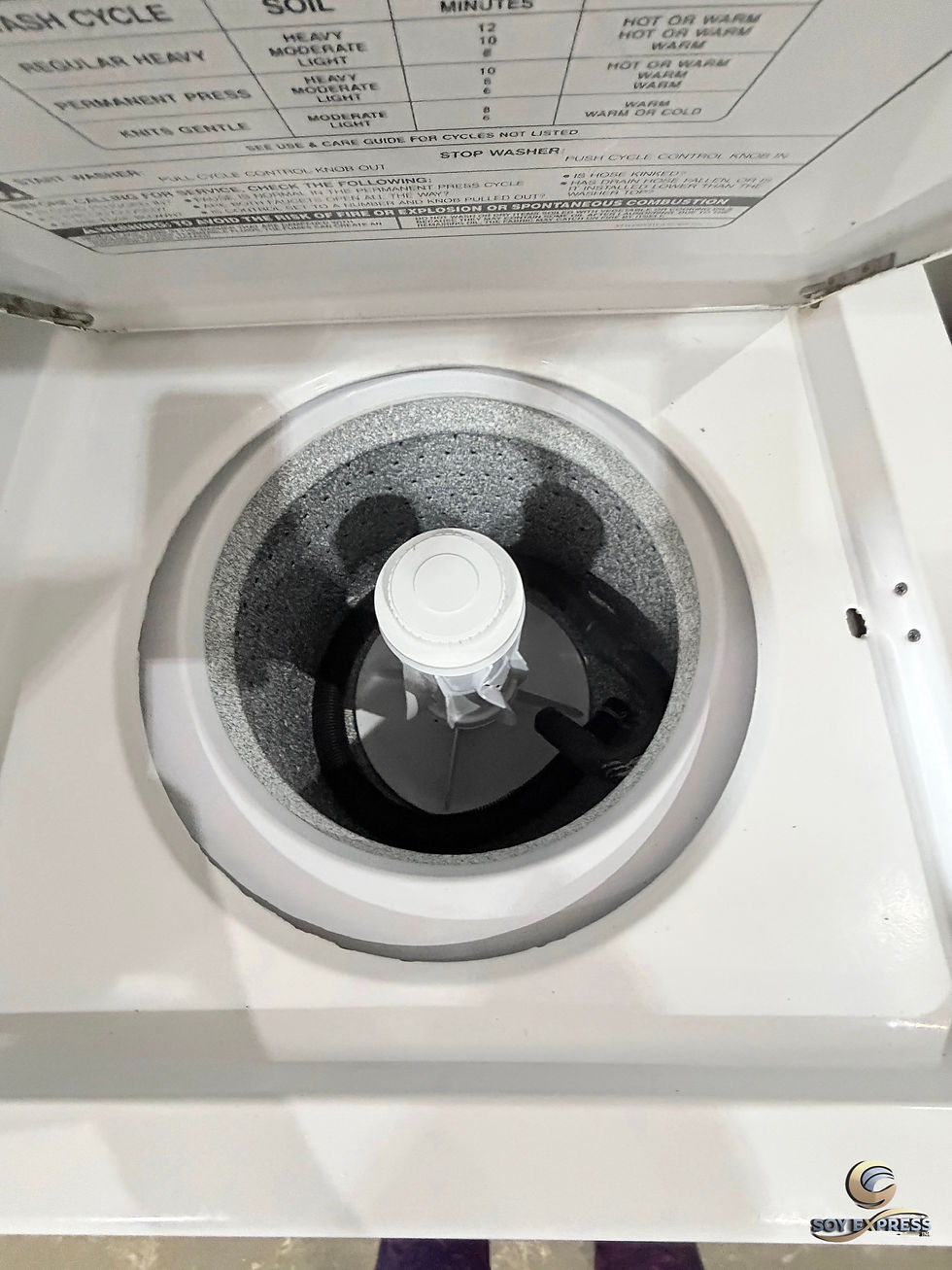 Thumbnail: Whirlpool combo 24”W washer and dryer stackable electric (#365)