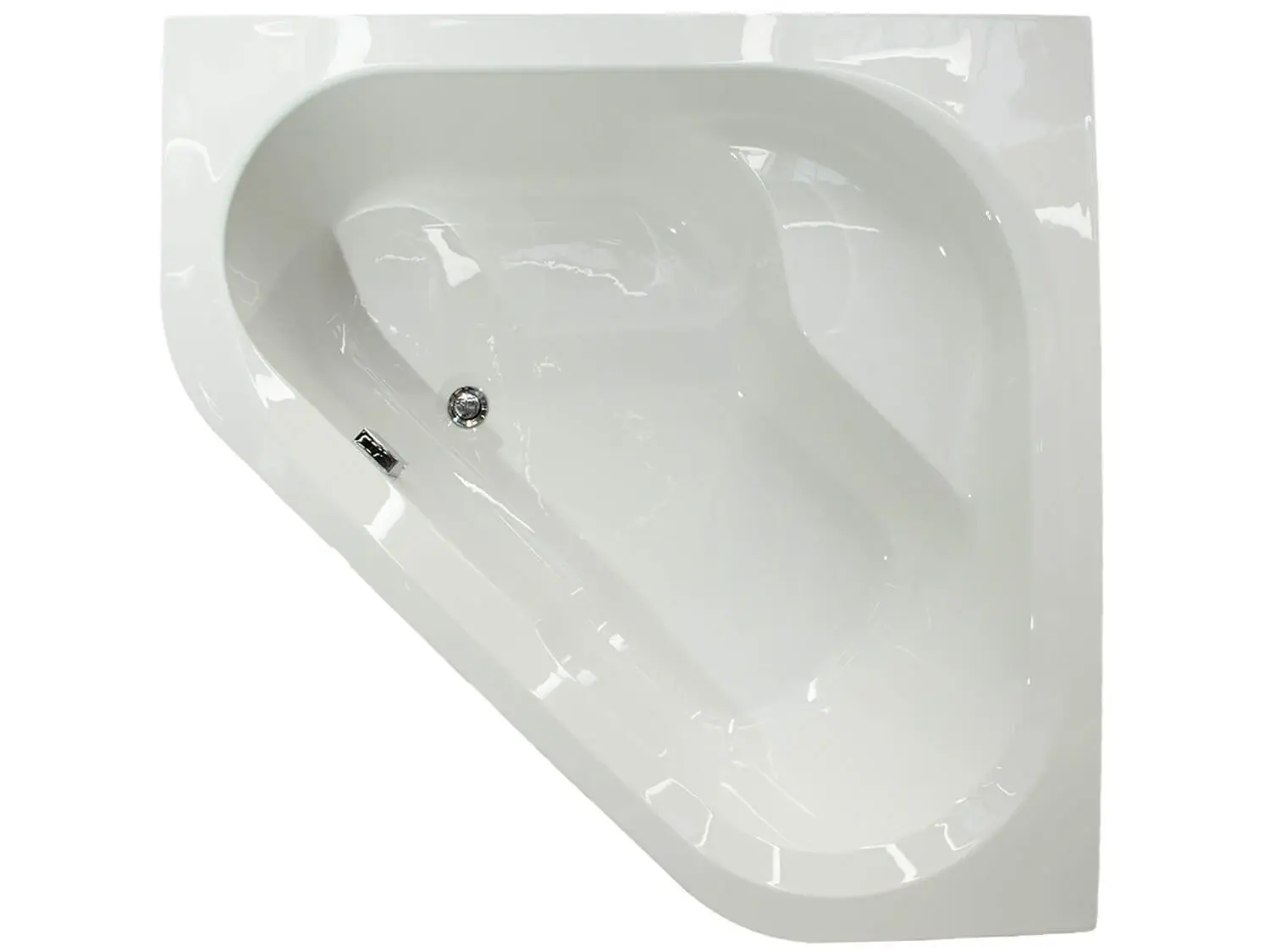 Piazza 1350 Corner Bath White
