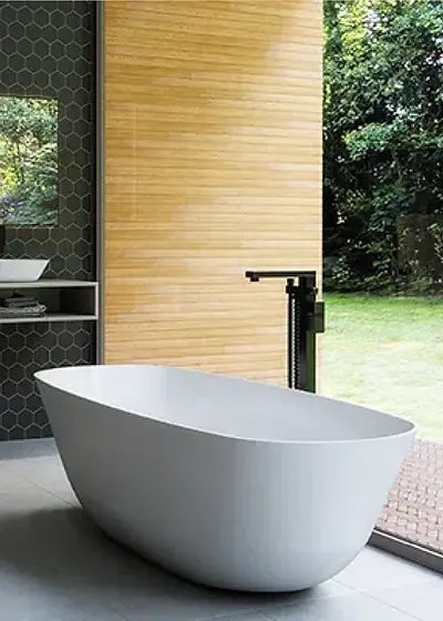 Vivian Bath NOF Pearl White