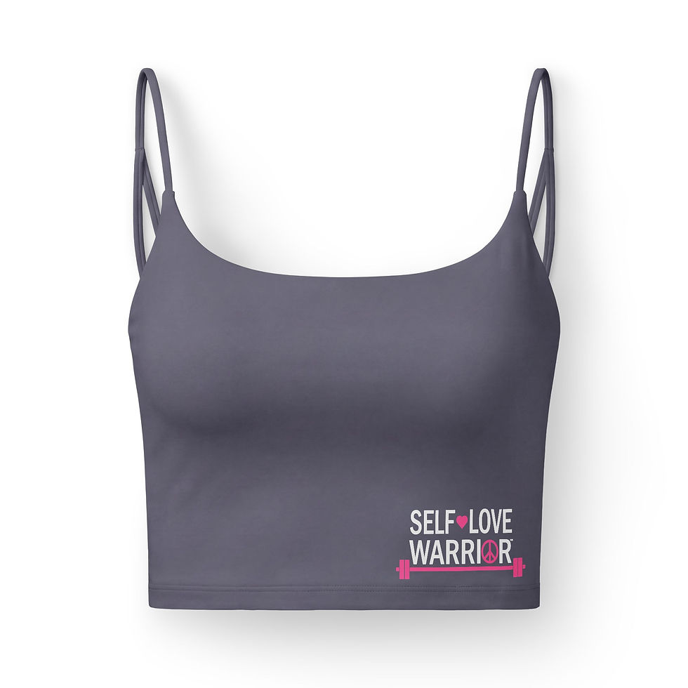 Thumbnail: Self-Love Warrior™ Crop Bra — Women's Luxe Support Top