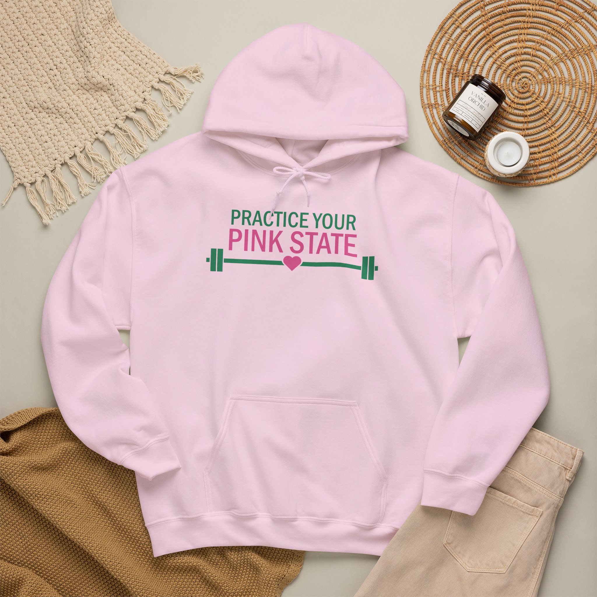 Practice Your Pink State Hoodie