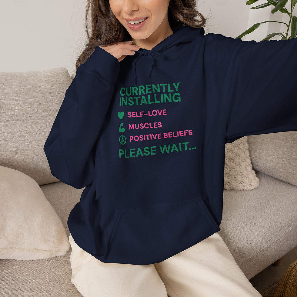 Thumbnail: Unisex Currently Installing Self-Love Warrior Hoodie