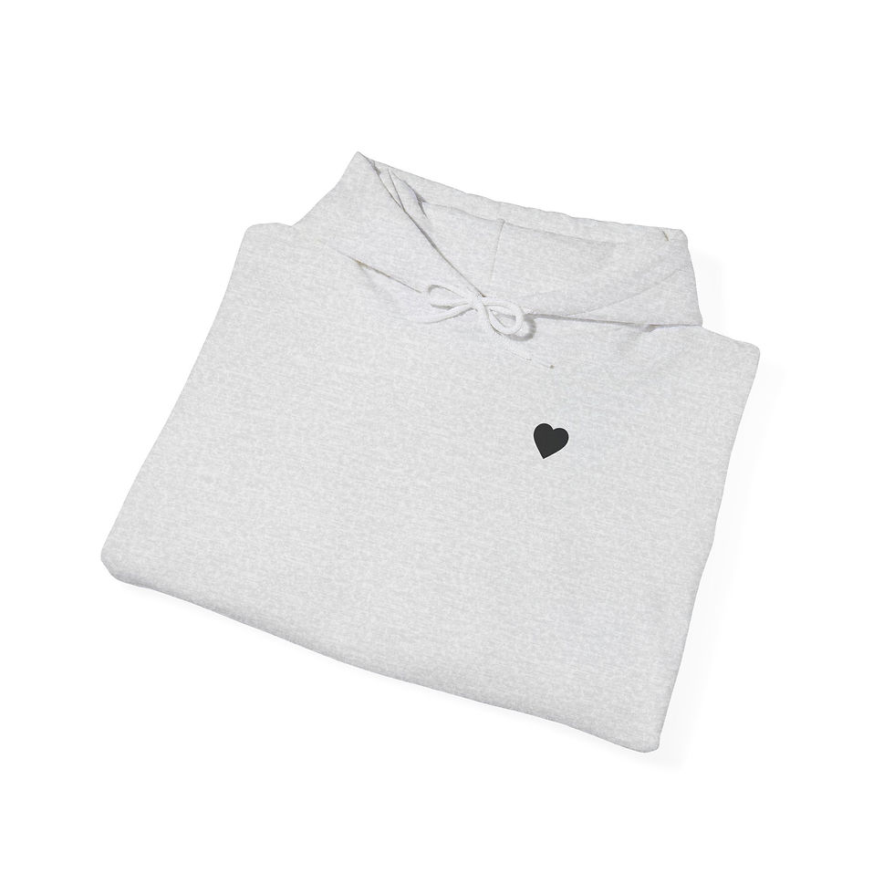 Thumbnail: Self Love Warrior Hoodie — Minimal Heart Chest & Back Text