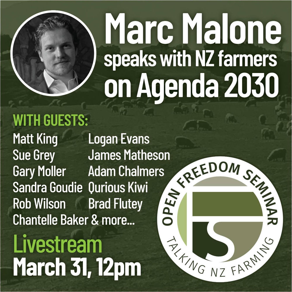 Updated Marc Malone speaks with NZ Farmers on AGENDA 2030 The Replay