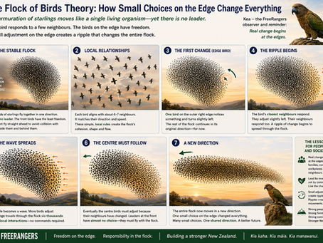 A murmuration of starlings