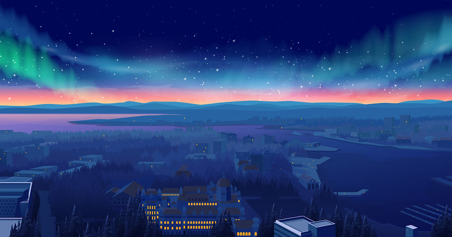 Horizontal Victoria at Dusk twilight