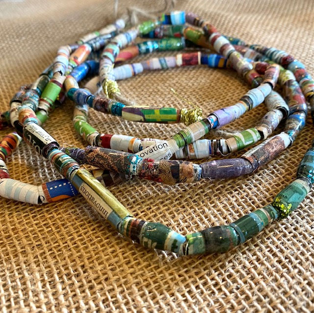beautiful beads of many colors and sizes